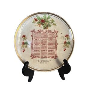 1910 C G Archibald & Co General Merchandising Cisne, Ill Calendar Plate